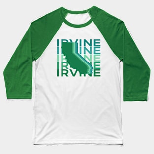 Irvine California Green Repeat Baseball T-Shirt